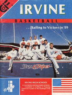 1988-1989 IHS Basketball program cover